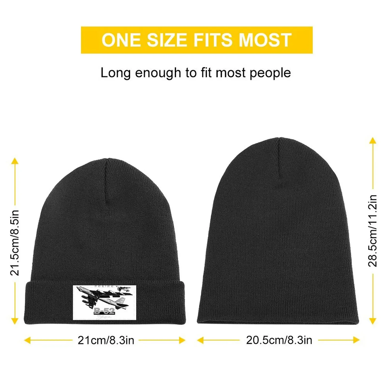 B52 Stratofortress Bomber Aircraft Knitted Cap foam party Hat Snapback Cap Hats Man Women's