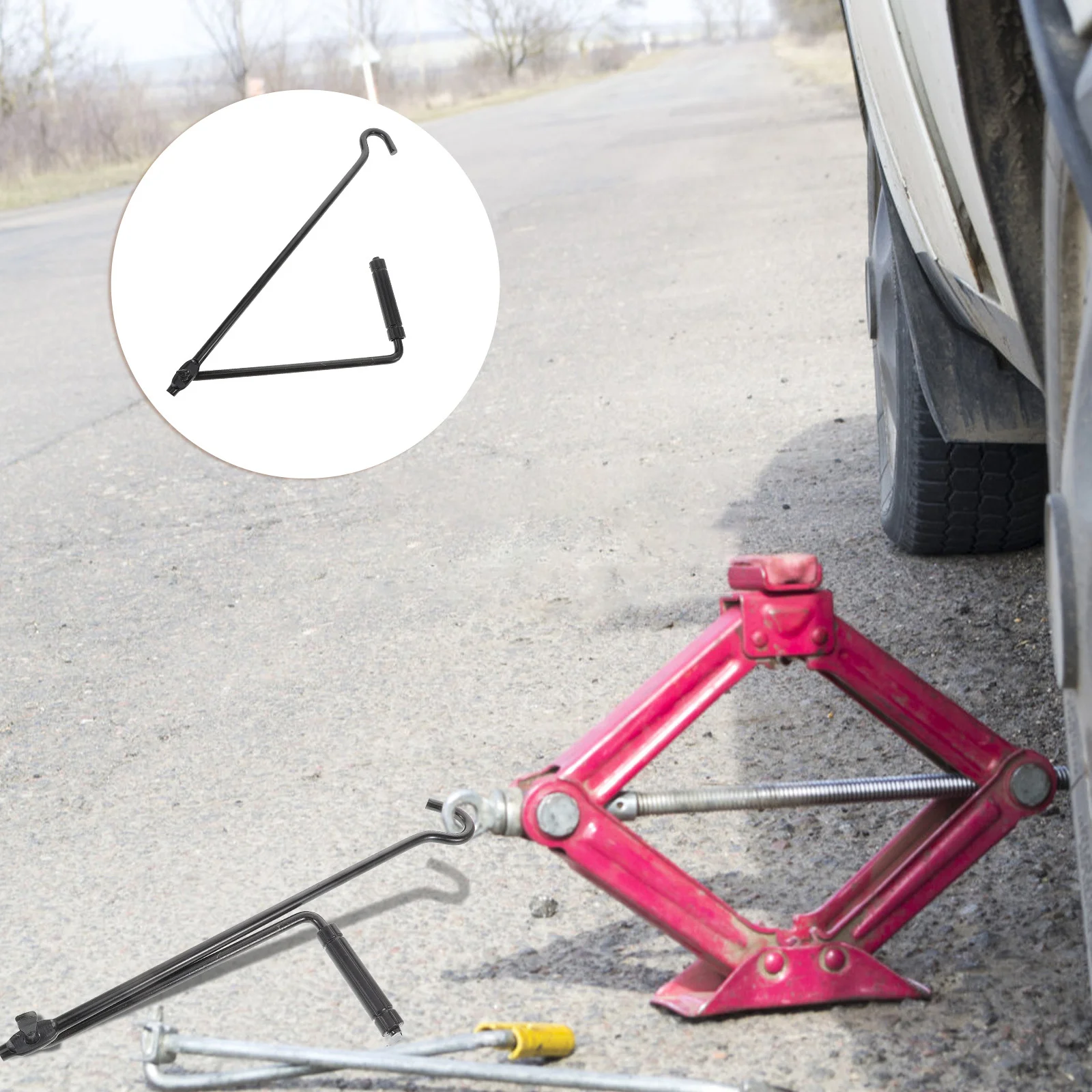 

Jack Car Handle Wrench Crank Replacement Labor-Saving Hand Tool Speed Spanner Auto Repair Tire Lift Car Suv Truck Van