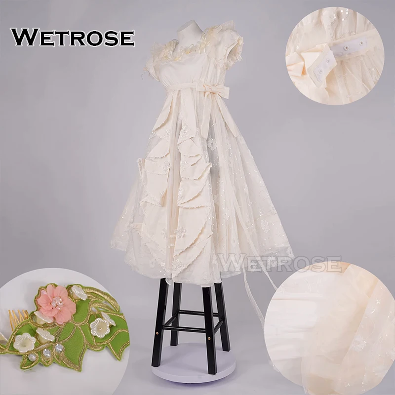 【Wetrose】In Stock Eurydice Cosplay Costume Little Girl Memory Identity V Gothic Bride Long Lace Dress Halloween Lolita