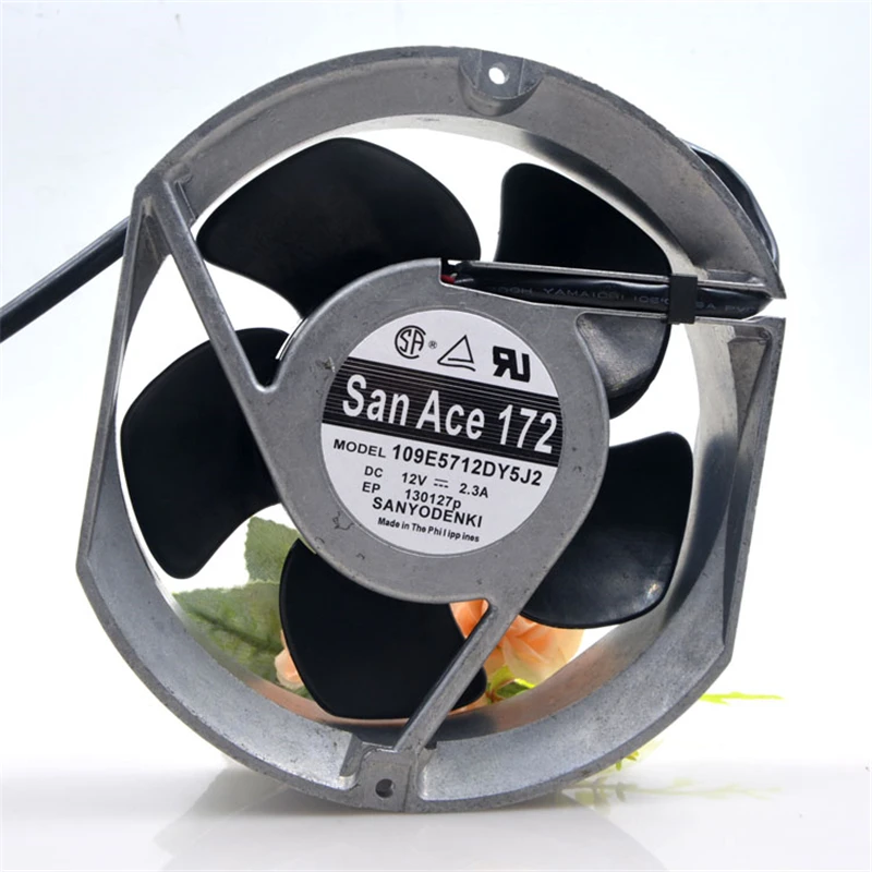 Original for Sanyo 109E5712DY5J2 12V 2.3A 17cm 172*150*51mm high air volume industrial exhaust ventilation cooling fan