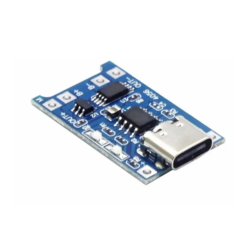 A41Z-Type-C 18650 Lithium Battery Charger Module 5V 1A Charging Board With Dual Protection Functions For DIY Projects
