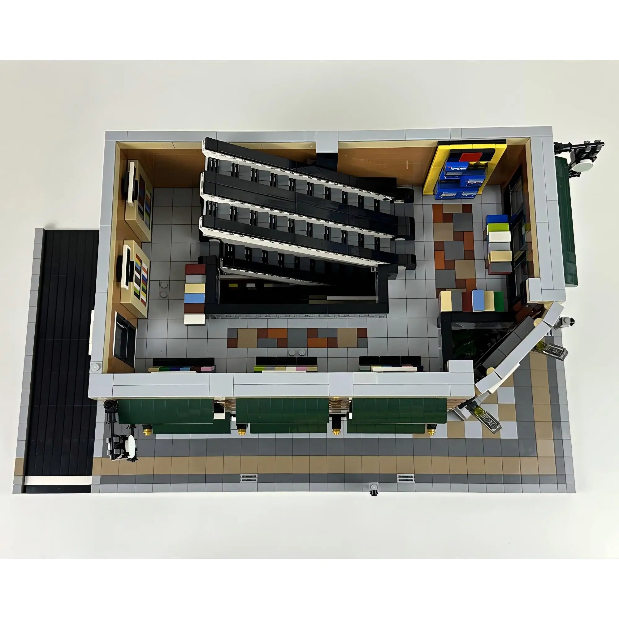 4476PCS MOC Vendita Calda Città Strada Libreria Caffè Negozio di Modelli Blocchi di Costruzione Modulari FAI DA TE Ragazzi Giocattoli Educativi Regalo di Capodanno