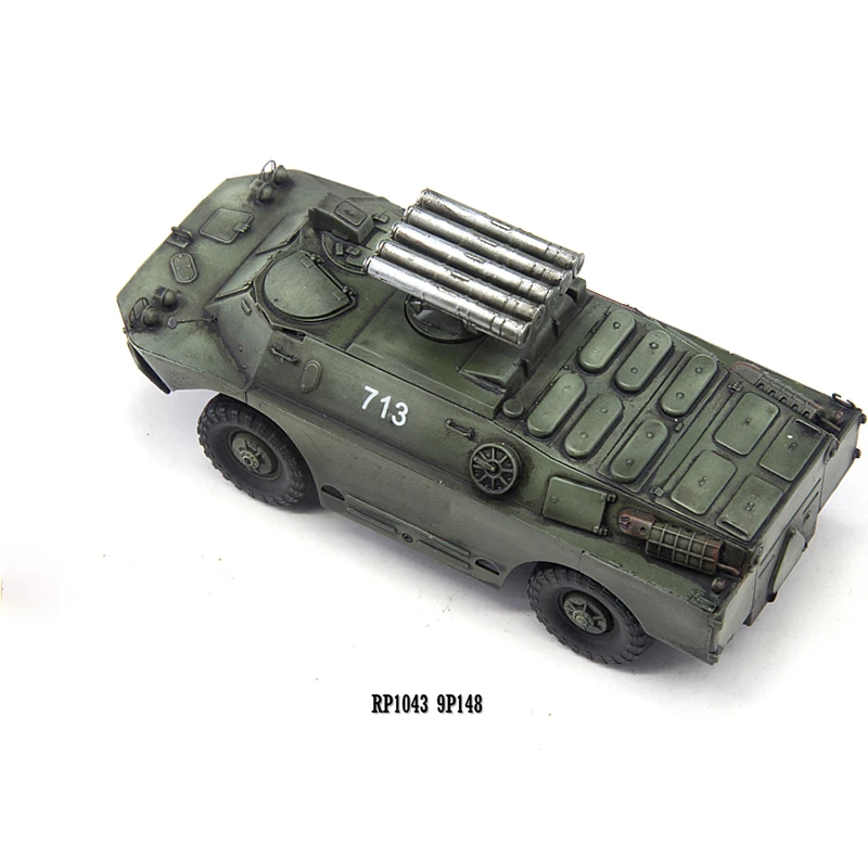 1/72 Schaal Russische BRDM-2 9P148 Anti-tank Raket Voertuig Simulatie Plastic Model Statische Display Collectible Toy Gift Souvenir