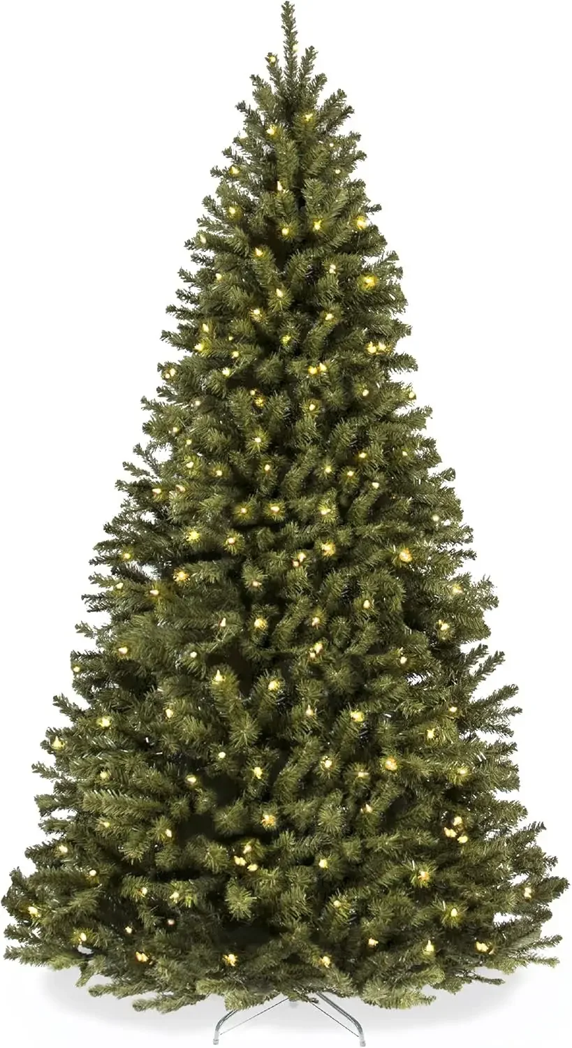 6ft Pre-Lit Spruce Artificial Holiday Christmas Tree for Home, Office, Party Decoration w/ 250 Incandescent