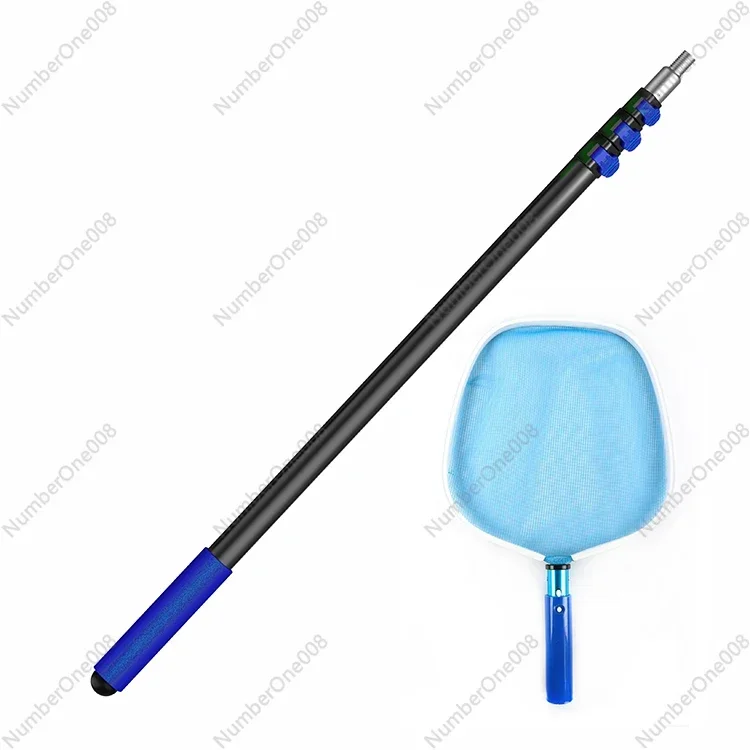 

Совок для бассейна, сетчатый скиммер для листьев, принадлежности и аксессуары для чистки бассейна с столбом