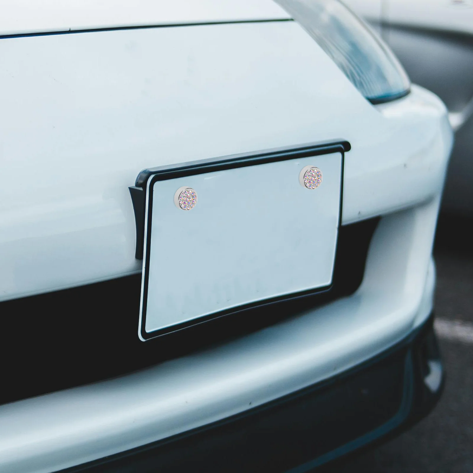 

1 set License Plate Screw Kit Anti-Theft Screw Caps Durable Electroplated Security Screws For Car Mounting