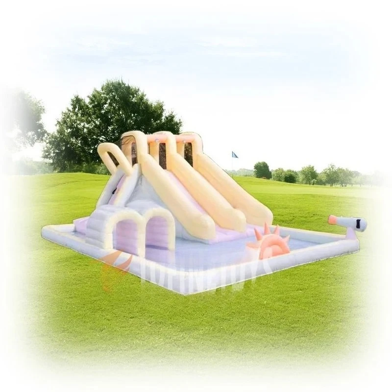 

Water Slide Oxford Fabric Inflatable Water Slide and Bouncer Bounce House Water Slide with Air Blower for Kids Party