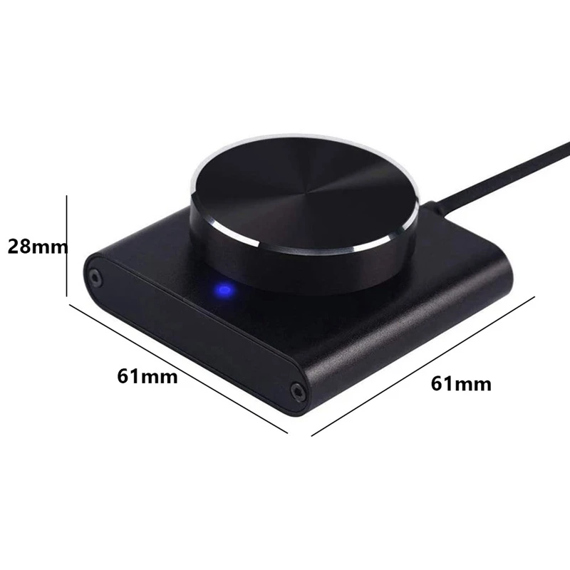 Control de volumen USB sin pérdidas para PC, altavoz de computadora, controlador de volumen, perilla de ajuste, Control Digital con una tecla de silencio, duradero