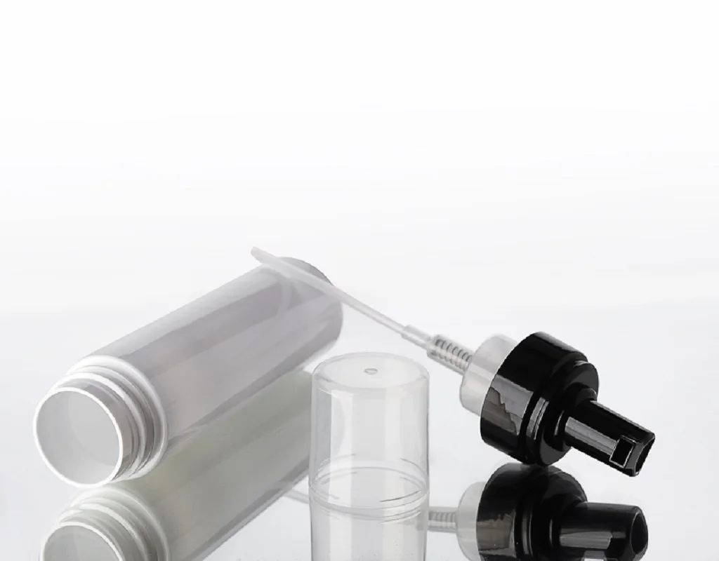 150 ミリリットル白/透明プラスチックペットボトル発泡ポンプフェイシャルローション/ムース/クレンザー/石鹸手洗いスキンケア化粧品包装