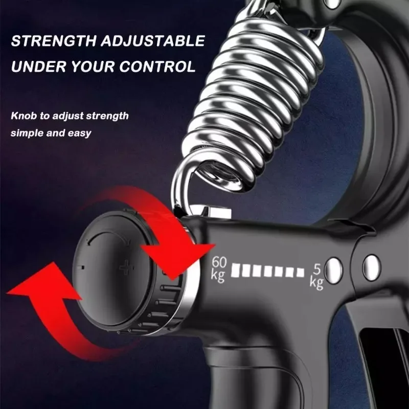 5~60kg Adjustable Hand Grip Strengthener Forearm Exerciser Professional Gym Equipment Hand Gripper Arms Trainer Crossfit Yoga