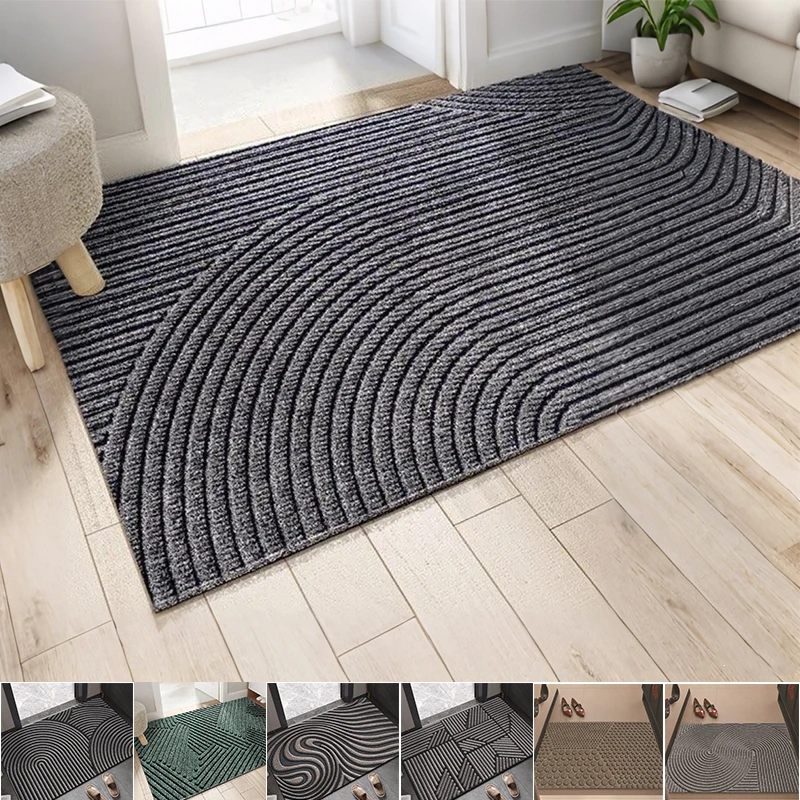 

1pc Simple Geometric Stripe Door Mat,Anti-slip Floor Mats, Water-absorbent, Quick-drying, Dust-repellent,Mildew-proof Home Decor