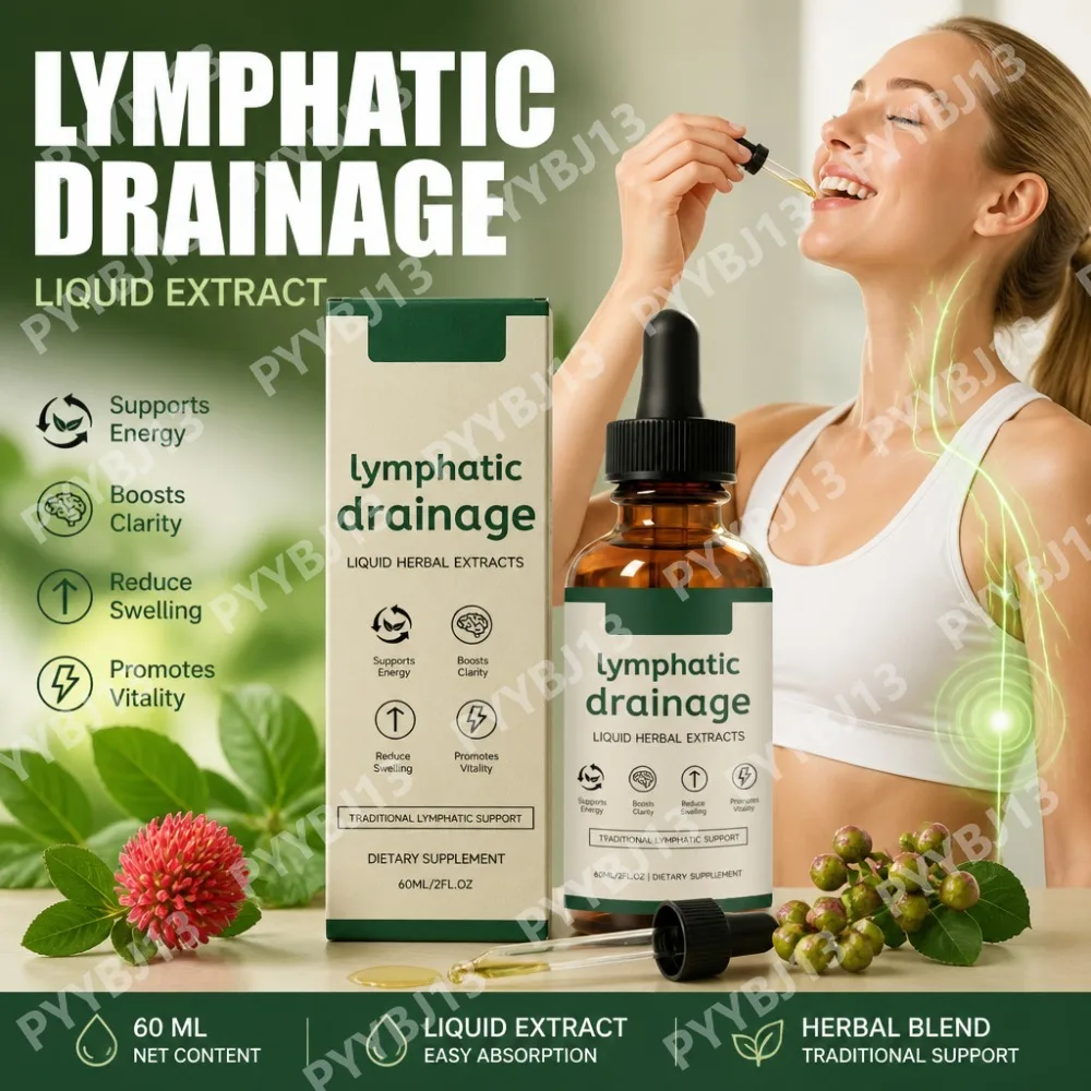 Botanical Herbal Liquid Extract Drops Formula with Cleavers Red Clover Stillingia Daily Wellness Supplement for Men & Women 60ML