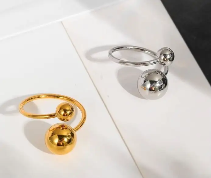 Anillo de joyería con forma de bola, elegante y con textura sencilla, hermoso, de gran demanda, chapado en oro de Dubái, ideal para bodas y fiestas.