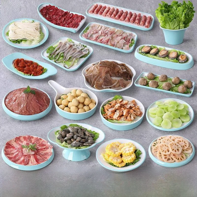 thickened-miam-potluck-plate-set-nordic-hotel-creative-cold-dish-commercial-use-love-zhe-bao-ins-style-other-overseas-origin
