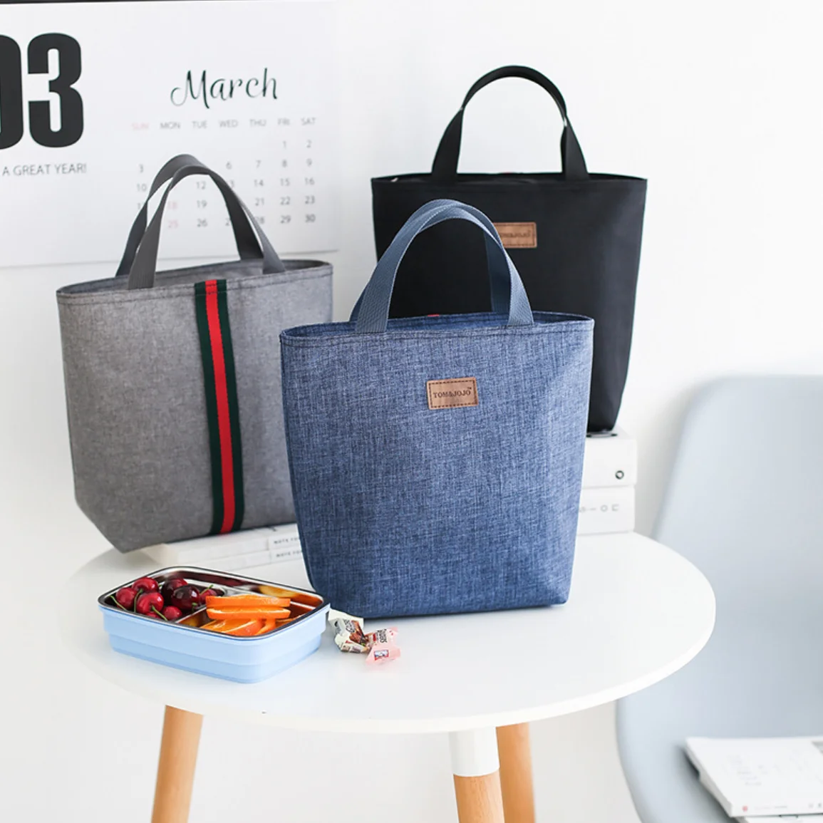 Tragende Reistasche, isolierte Tasche, Lunchbox-Tasche, isolierte Tasche, Lunchtasche zur Frischhaltung und Kältekonservierung, Herstellerverkauf