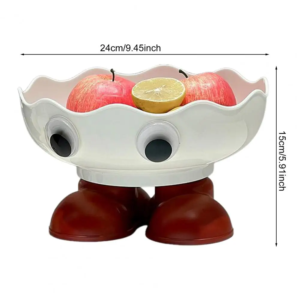 

Fruit Plate Wide Mouth Fruit Bowl Capacity Cartoon Fruit Plate Multi-functional Wide Mouth Snack Tray Japanese Cute Lucky Cat