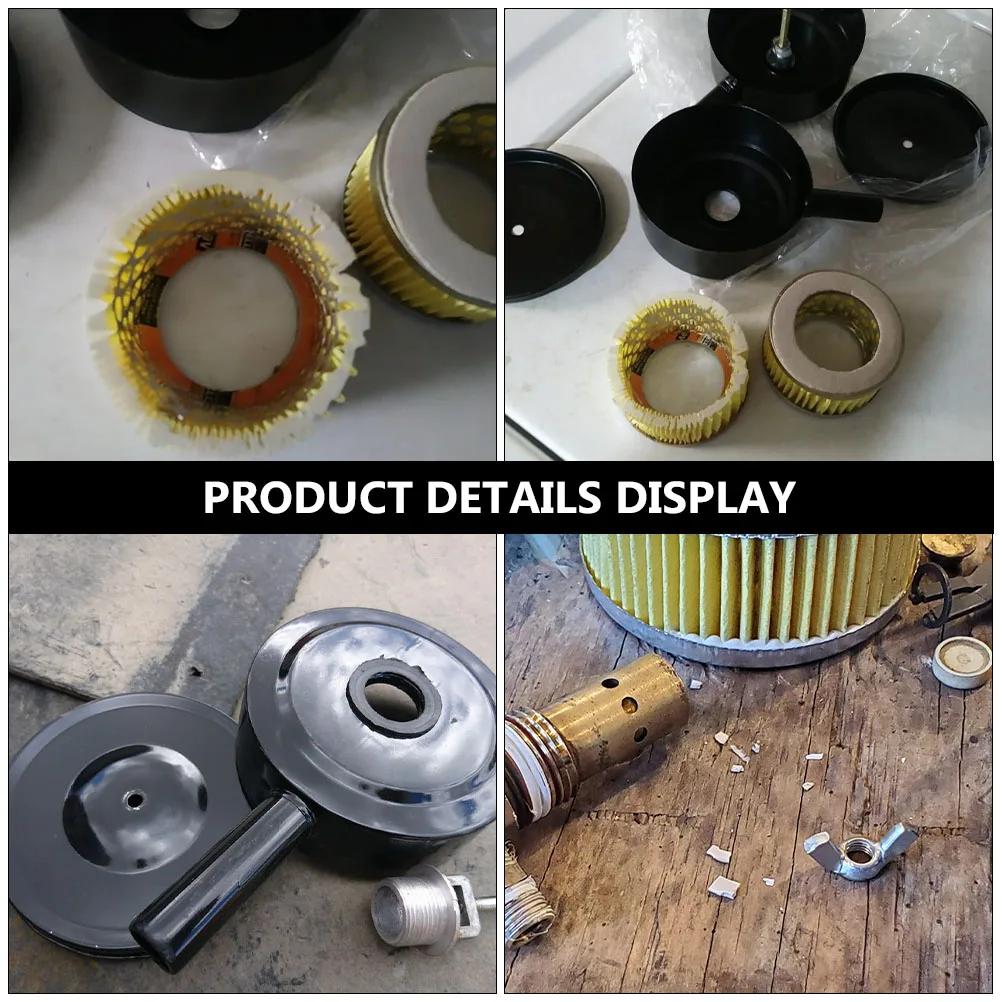 

1 Set Air Compressor Muffler Iron Shell Filter Intake Noise Reduction Metal Compressor Filter For Piston Air Compressors