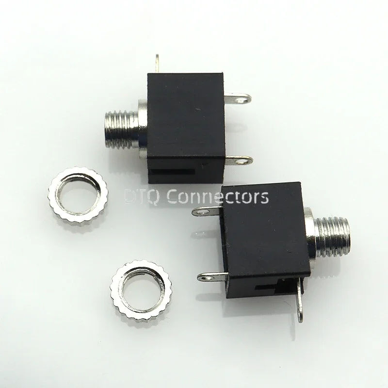 5/10Pcs 2.5MM Headphone Jack PJ-201M 3Pin DIP Mono Channel Audio Female Socket PCB Panel Mount Connector PJ201M Earphone Adapter