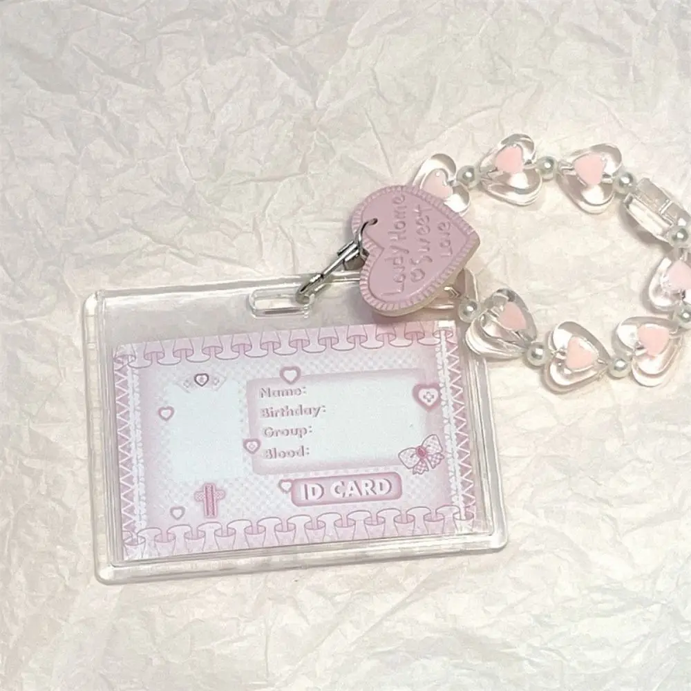

Ring Ornaments Love Resin Bead Butterfly Pendant Korean Pop Photocard Cover Children Gift Idol Photos Card Cover Bus Card Cover