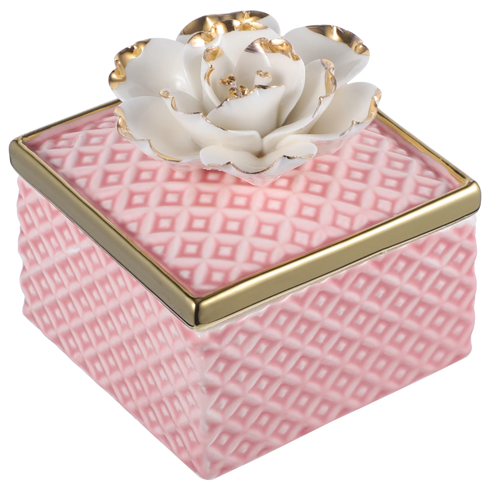 

Ceramic Jewelry Storage Jar Decorative Box Large Capacity Jewelry Organizer Case for Rings Necklaces Earrings Trinket Holder