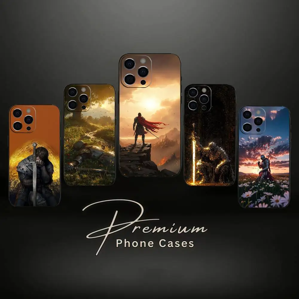 

K-Kingdom C-Come D-Deliverance Phone Case For iPhone 17,16,15,14,13,12,11 Plus,Pro Max,XS,Soft Black Cover