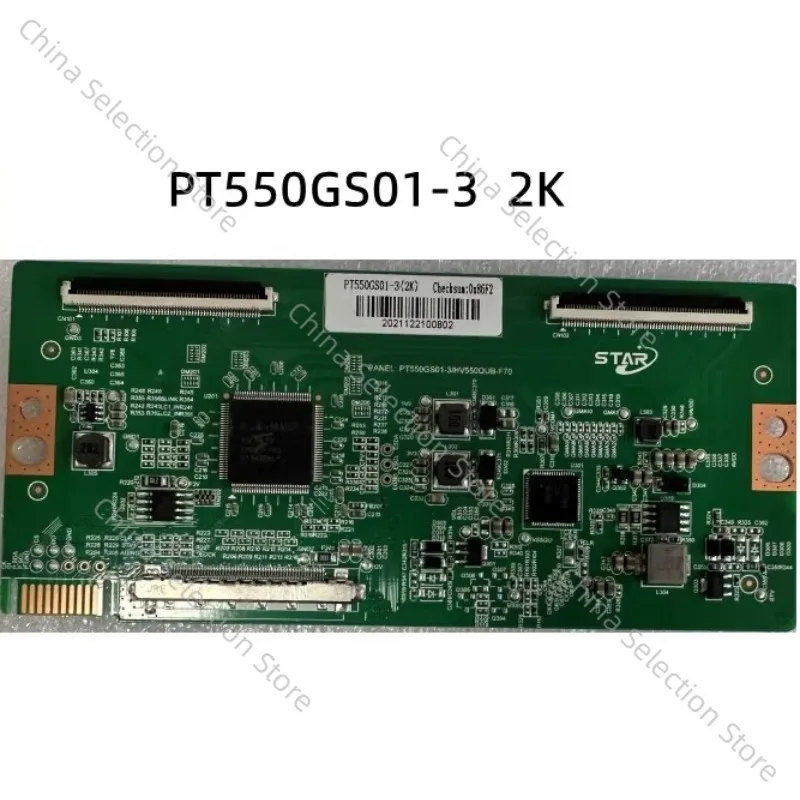 

forLED55 inch logic board PT550GS01-3/HV550QUB-F70 white barcode PT550GS01-3 to 2K