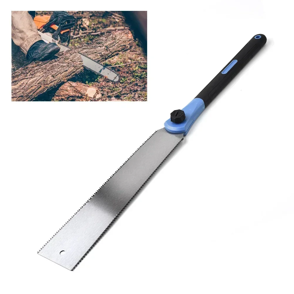 Serra de Mão de Borda Dupla de 32cm Serra Japonesa Ryoba de Borda Dupla Serra de Corte Nivelado Intercambiável Lâmina Flexível Serra de Mão