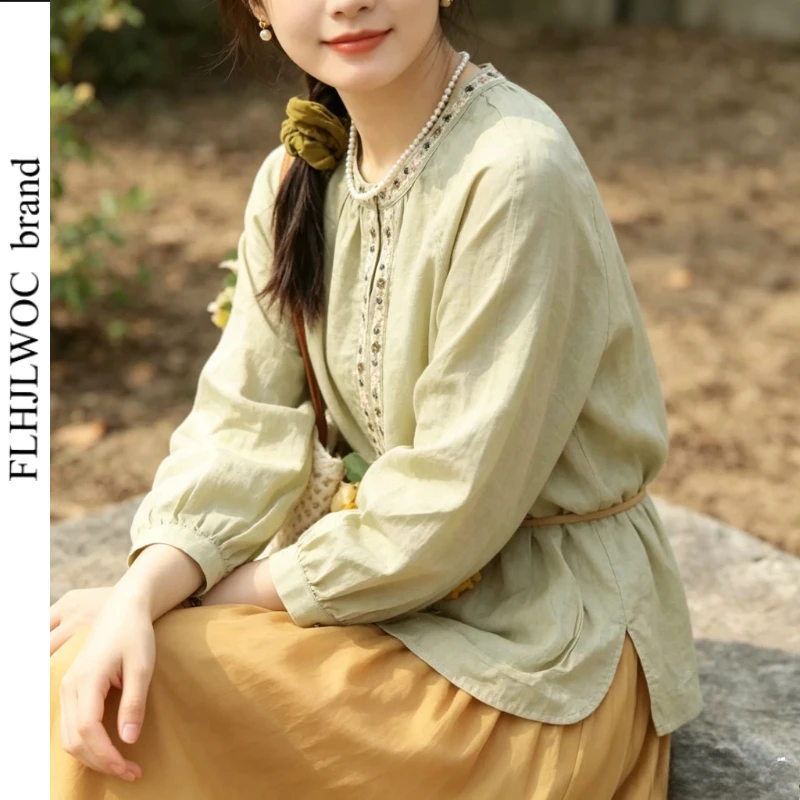 Vintage Fashion In Japan - Geborduurde Tops Blouses Nieuwe Mode Dames