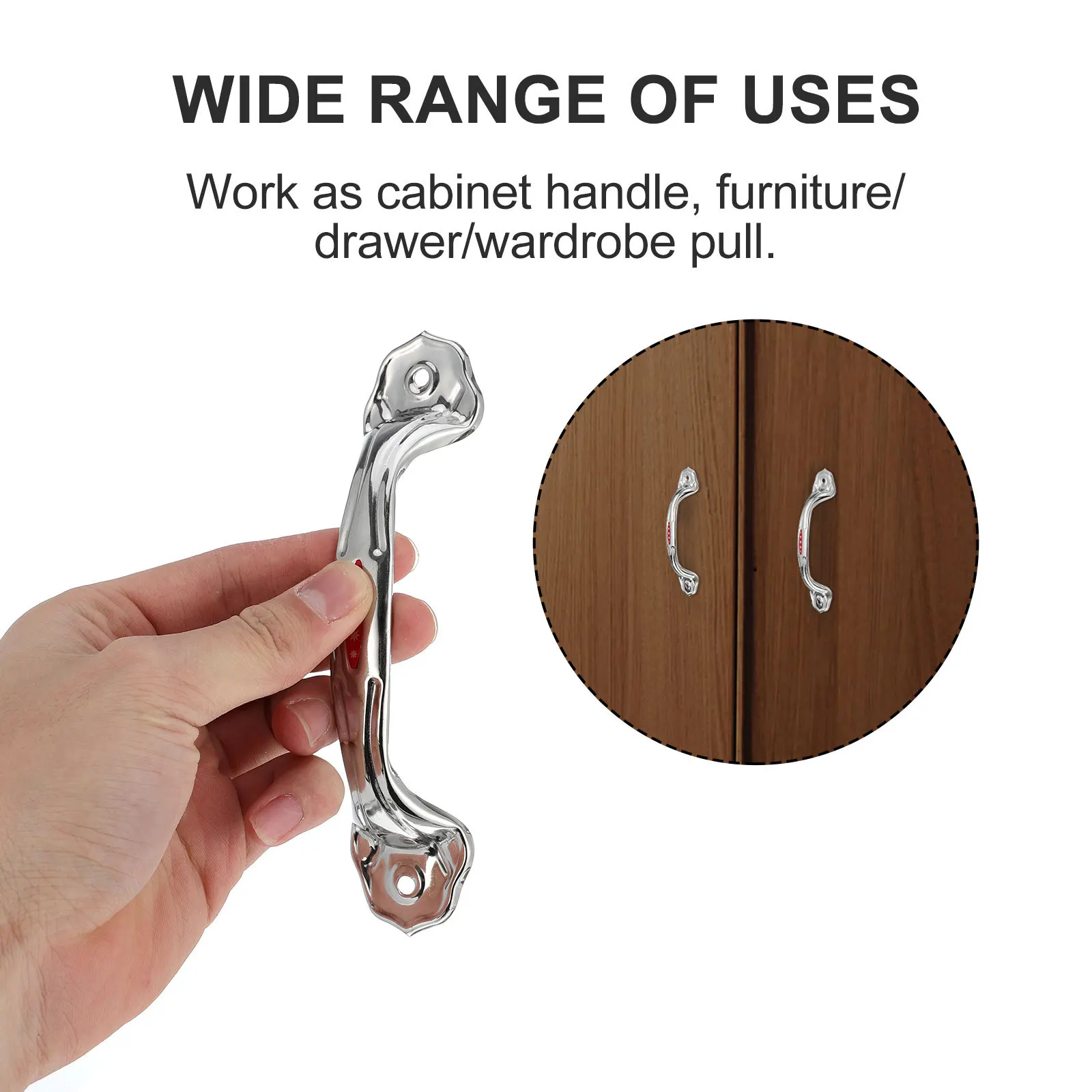 

24 Pcs Stainless Steel Handle Windows Knobs Handles Cupboard Cabinet Furniture Pull Drawer