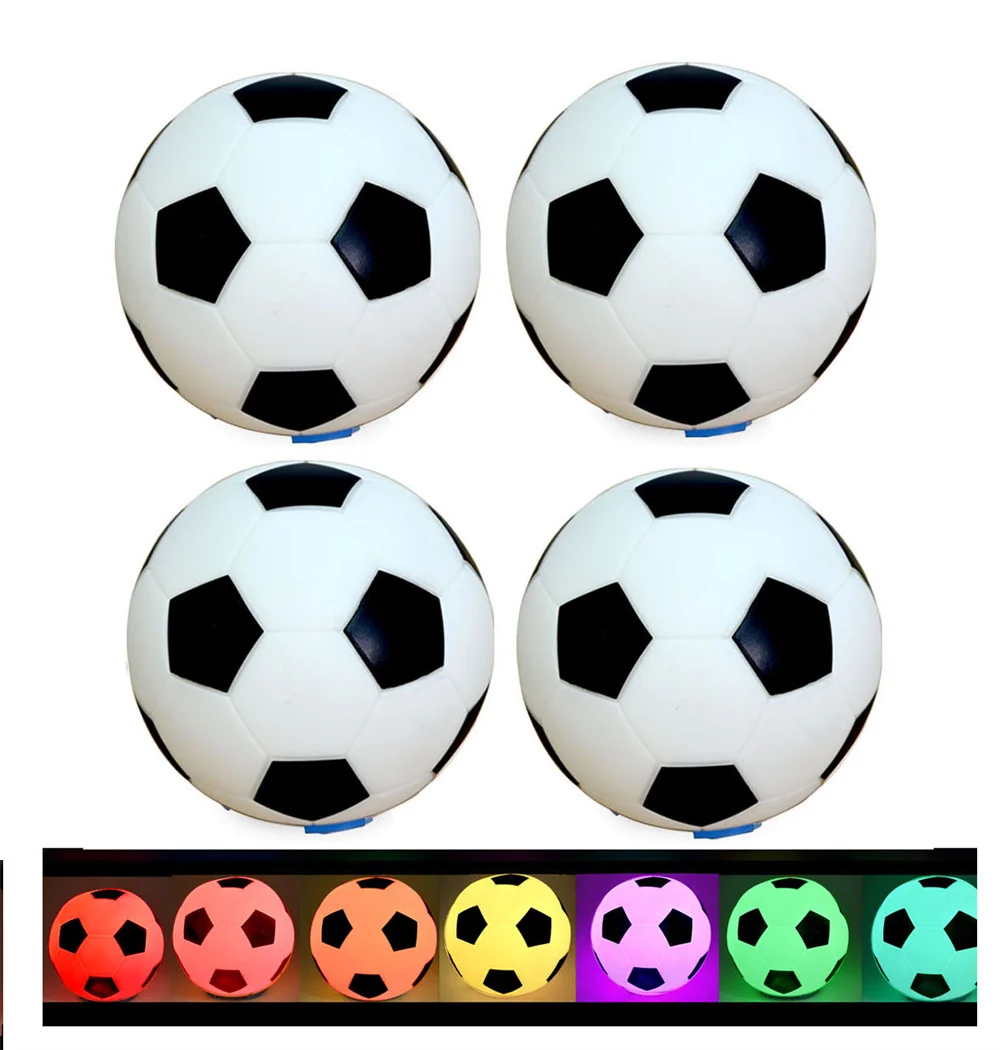 

4pcs RGB Floating LED Sport Ball Night Light USB Rechargeable Waterproof Swimming Pool Lights for Kid Outdoor Garden Pool & Gift