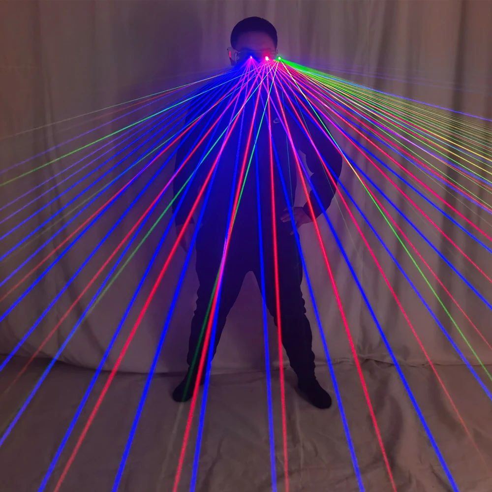 แว่นตาเลเซอร์ RGB แบบชาร์จไฟได - Event Party Dj บทวิจารณ์และราคา