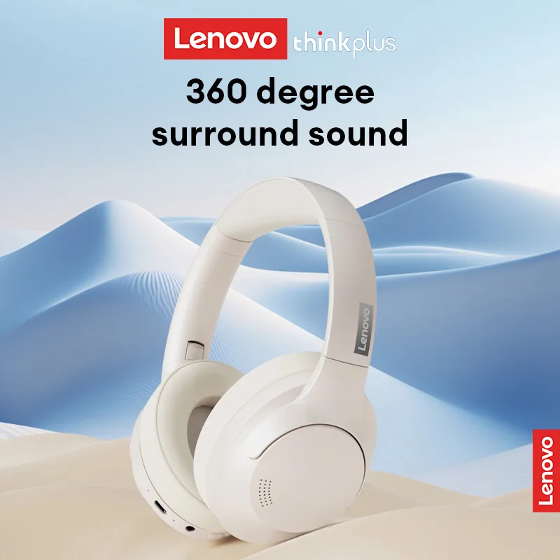 

Lenovo Th46 Wireless Bluetooth V5.4 Headphones Scalable Super Battery Life Headset HD Calling Active Noise Reduction Earbuds