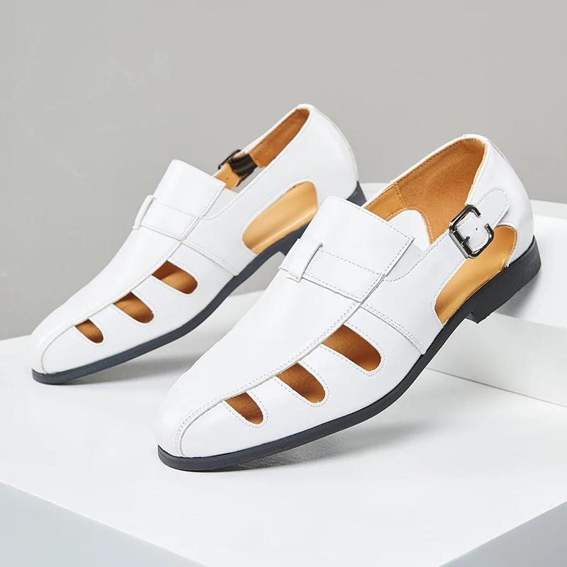 

Summer 2026 Men's Leather Sandals Beach Shoes Sports and Leisure Sandals Outdoor Men's Slippers Both Lightweight and Non-slip