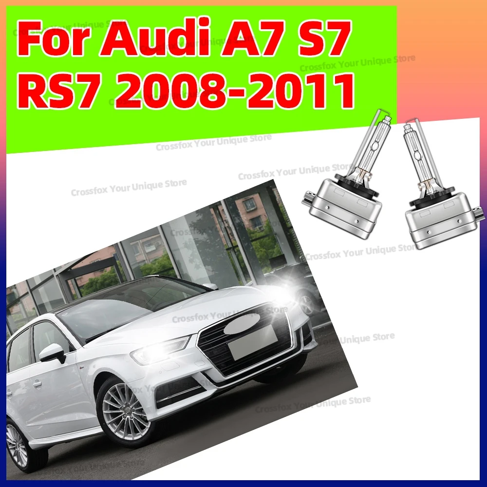 

2 шт. высокояркие ксеноновые лампы высокой яркости для Audi A7 S7 RS7 2008 2009 2010 2011 фары D3S 6000K 8000K 10000K лампы 35 Вт фары