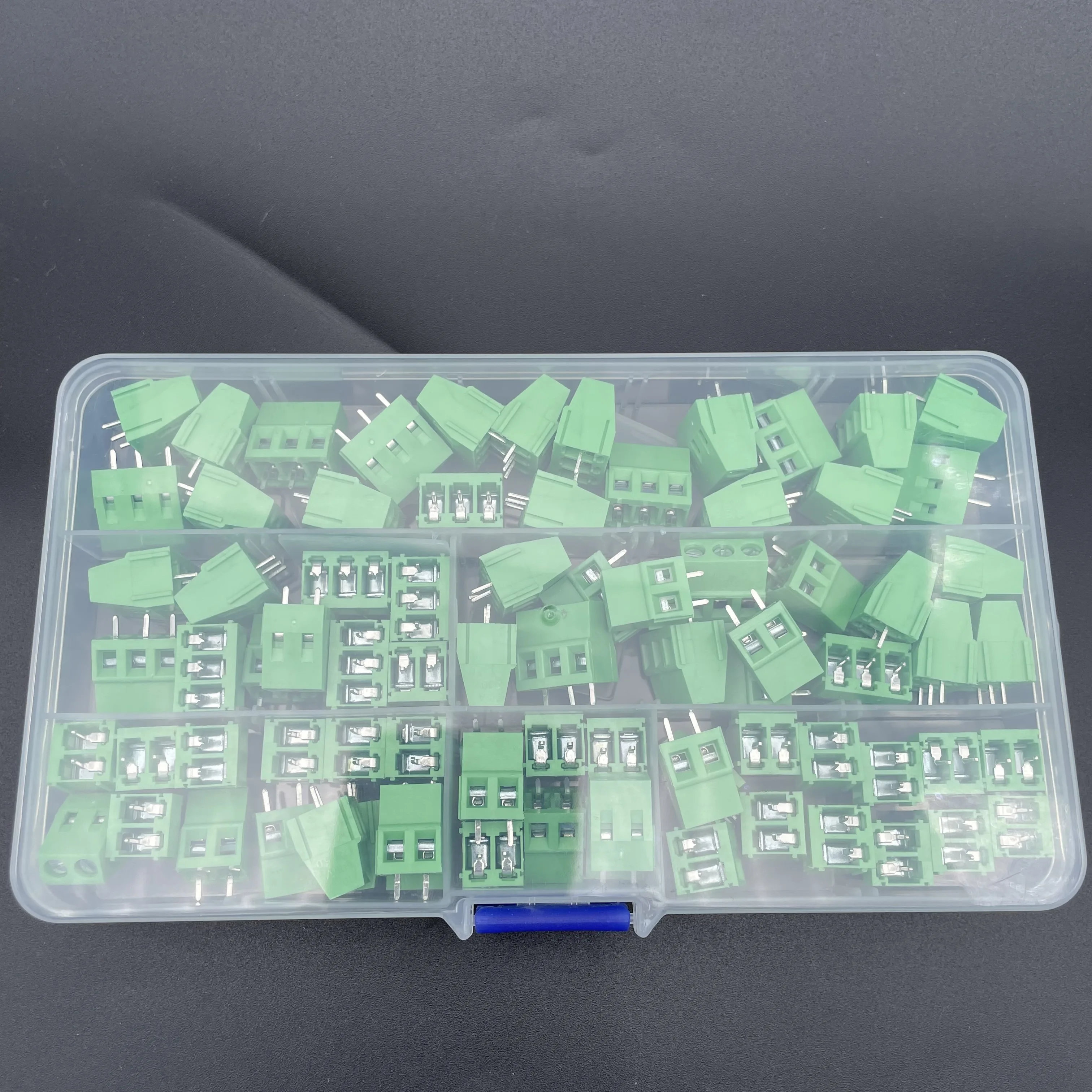 80PCS/Lot KF128-3P 2P Screw 2Pin 3Pin Straight Pin PCB Screw Block 5.0MM spacing