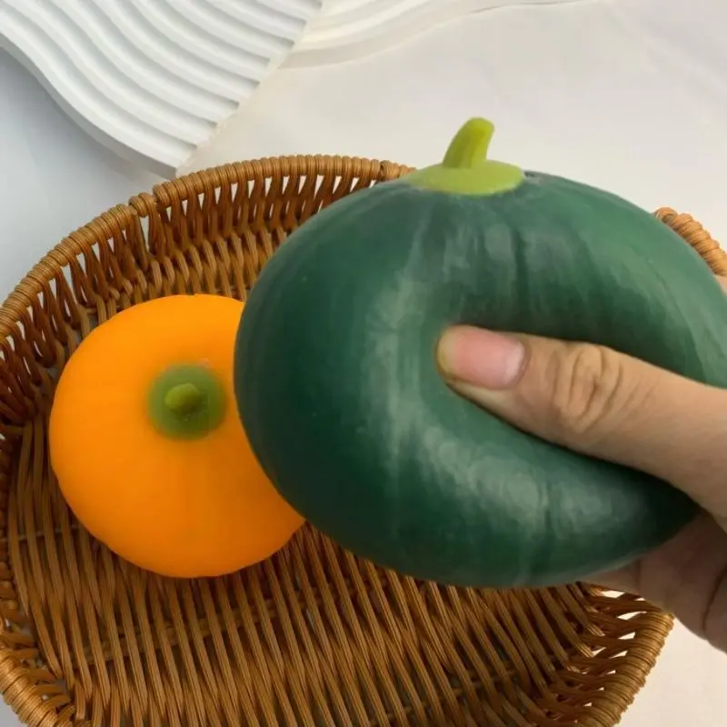 1 Stück Kürbis-Squishy-Spielzeug, Langsam Rückfedernd, Stressabbau-Gadget für Schüler, Kinderspielzeug für Verkaufsstände
