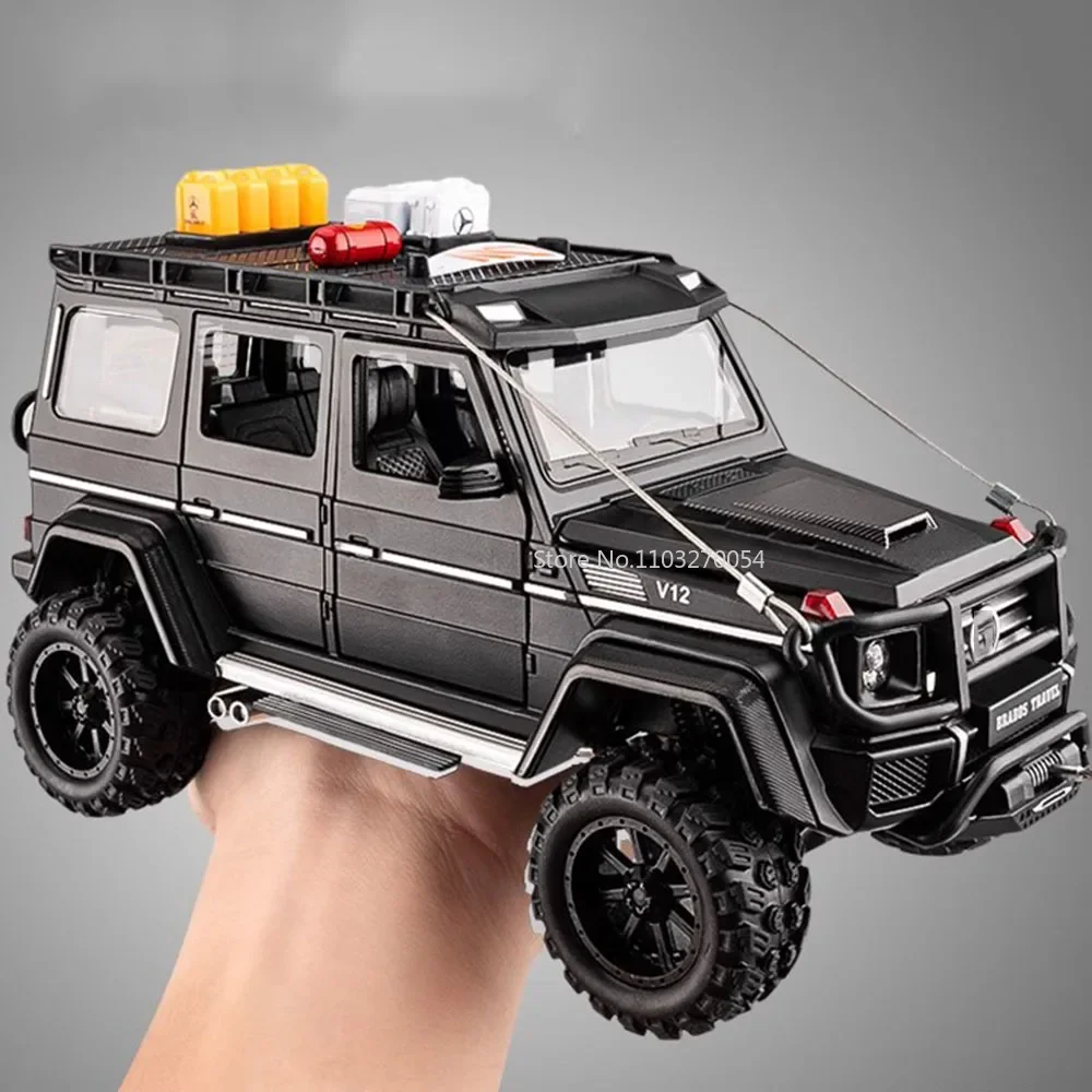 1/24 G550-4x4 Alloy Diecasts Cars Model Toy Simulation Metal Off-Road Vehicles With Sound And Light Models Kids Gifts Collection