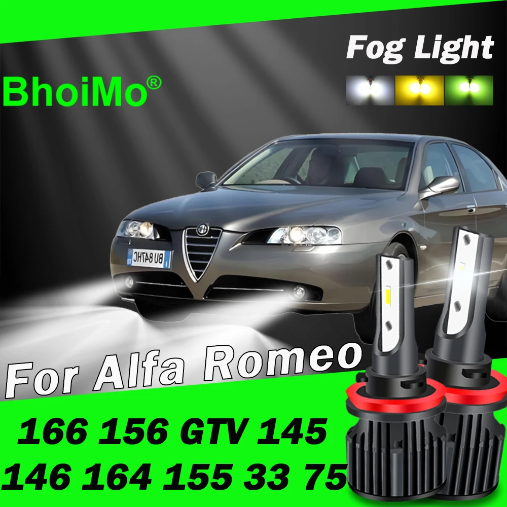 

Для Alfa Romeo передняя противотуманная фара 166 156 GTV 145 146 164 155 33 75 светодиодные лампы