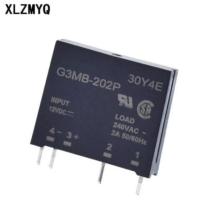 5pcs 5V 12V 24V DC-AC Solid State Relay Module G3MB-202P G3MB 202P PCB SIP SSR AC 240V 2A Snubber Circuit Resistor Relay Switch