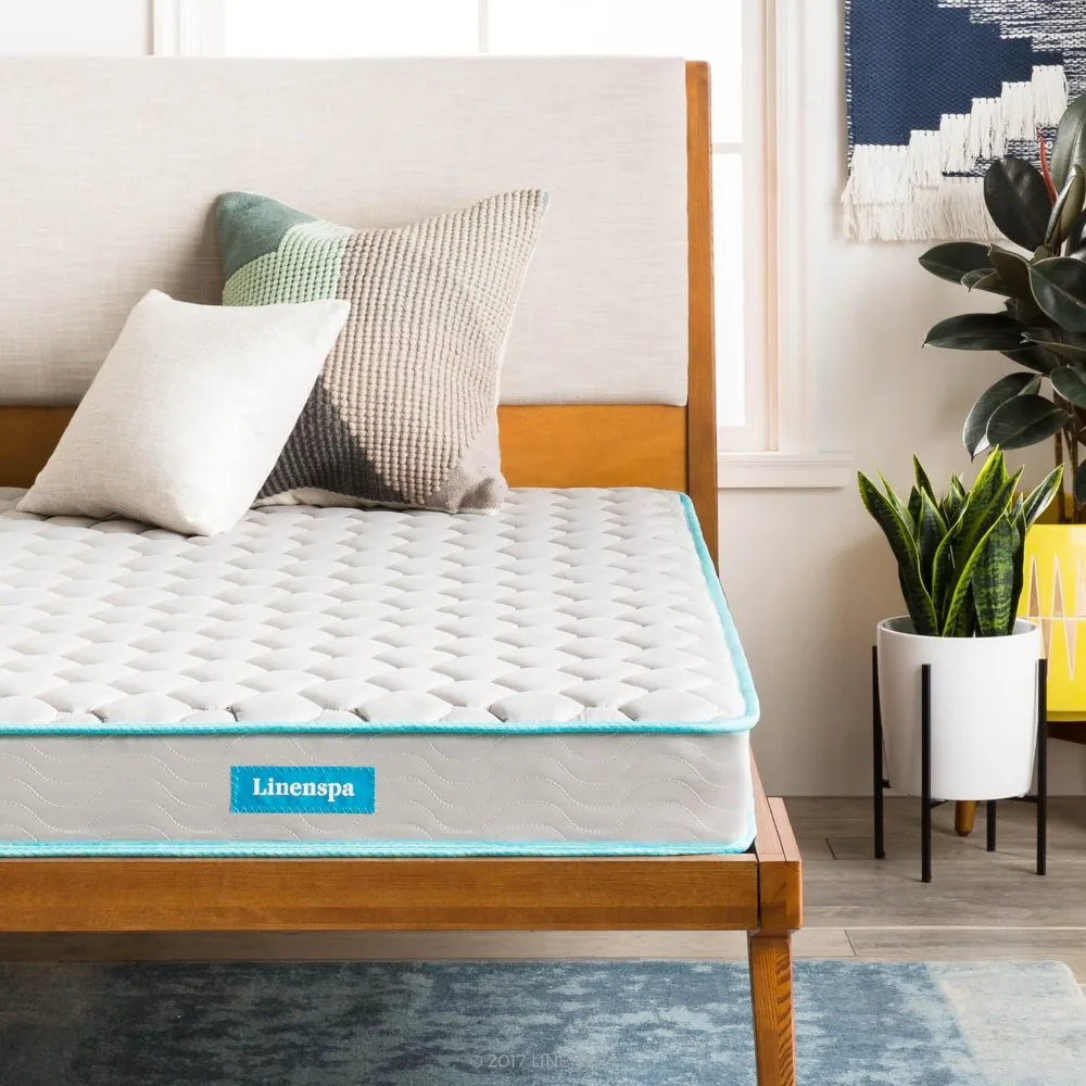 

6 Inch Mattress - Firm Feel - Bonnell Spring with Foam Layer - Mattress in a Box - Youth or Kids Bed - Guest Bedroom Breathable