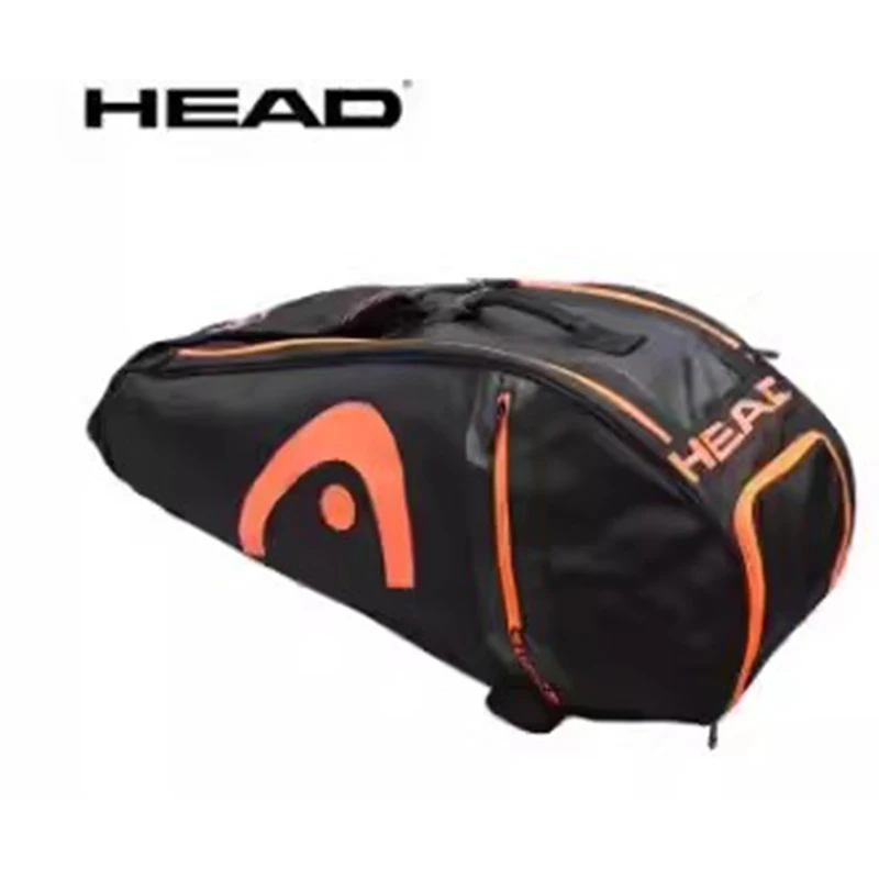 HEAD Большая вместительная оригинальная теннисная сумка для головы Рюкзак для бадминтона для мужчин и женщин 6-ракетная спортивная сумка Raquete De Tenis Bag Tennis B
