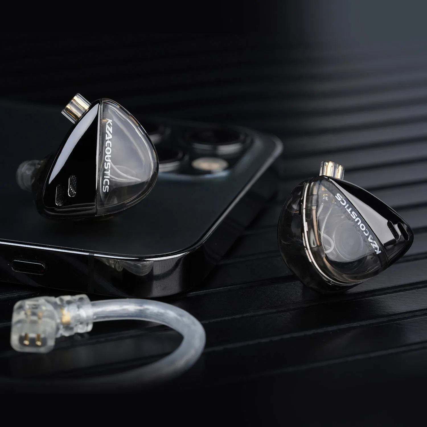 KZ X Angelears bilancia Monitor IEMs per auricolari In-Ear HiFi dinamico ad alte prestazioni ad altissima frequenza con cavo sostituibile 0.75