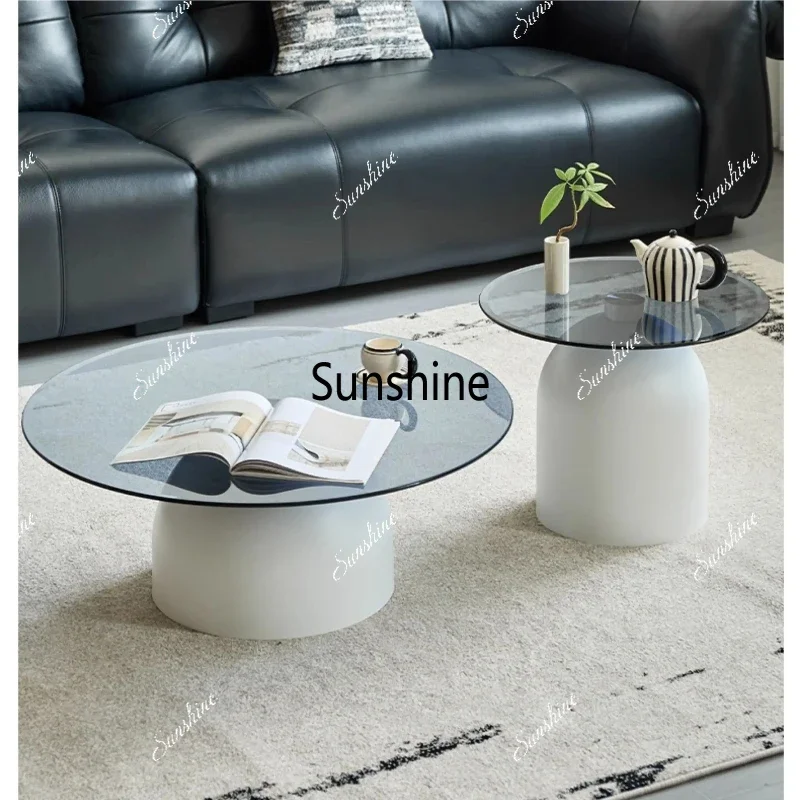 Black  Coffee Table Luxury Nordic Living Room Interior Fashion Beauty Side Table Chinese Style Mesas Bajas Home DecorTJ