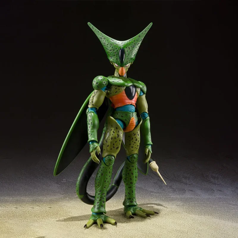 In StockBandai Figure Dragon Ball Anime Figures SHF Cell First Form Collection Model Action Figure Toys For Boy Children's Gifts