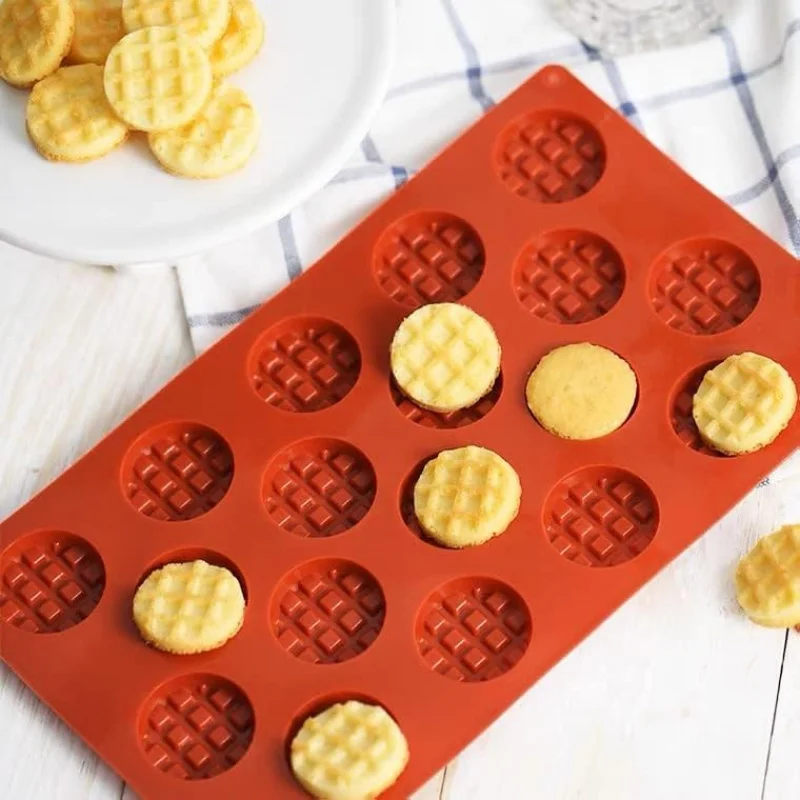 Mini Silicone Waffle Mold Waffle Making Mold, Silicone Waffle Mold, Non-stick Cake Cookie Chocolate Making Mold for Baking