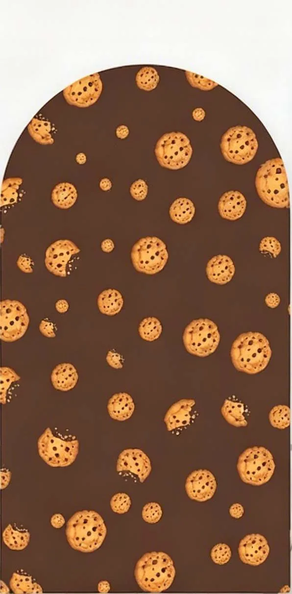 Custom 2-Side Cookie Milk Baby Shower Arch Backdrop Cover Blue and White Checkered Birthday Party Decor Backdrop Photo
