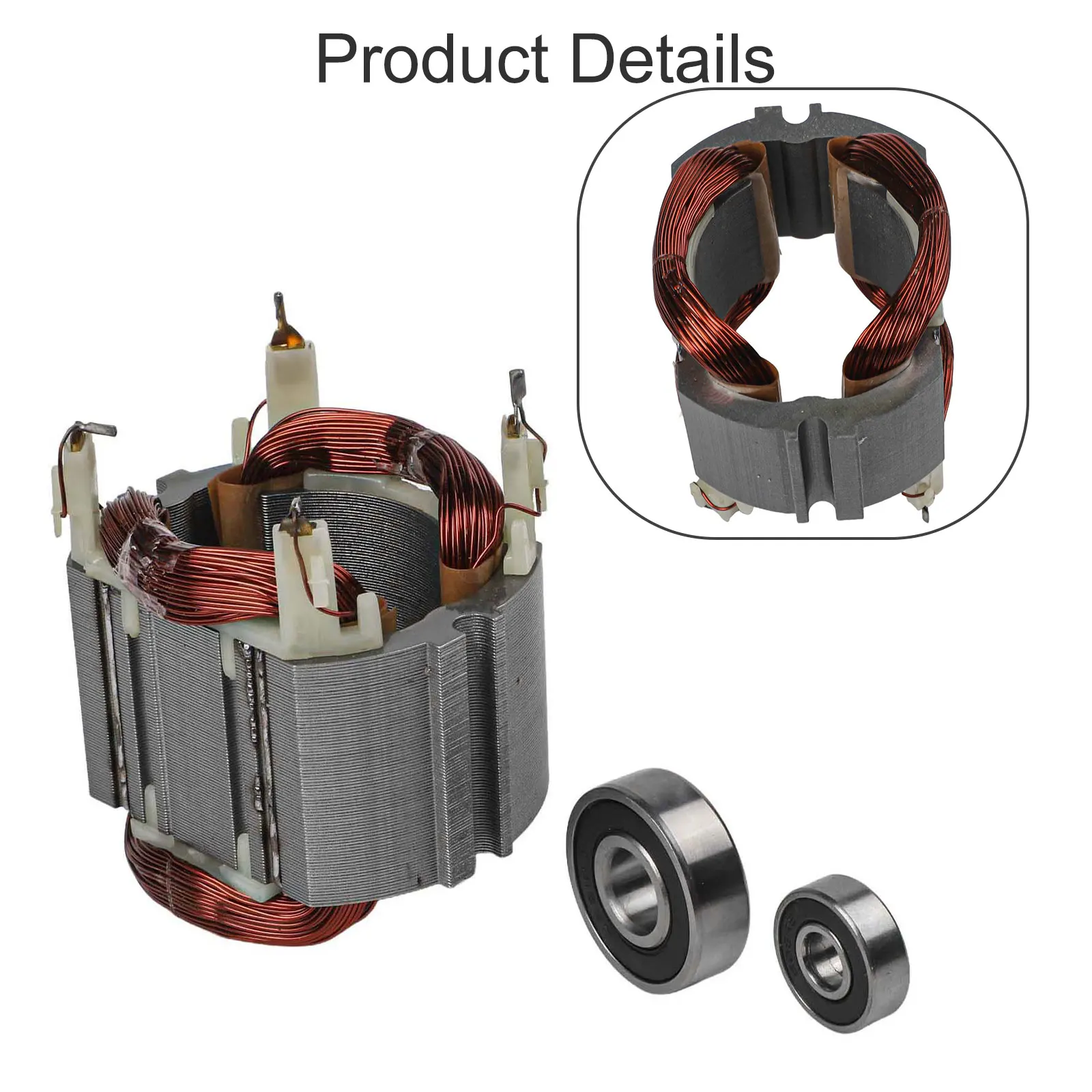 

Stator 625758-6 Carbon Brush 194160-9 Bearing 211332-2 Set For HR4001C HR4011C Rotary Hammer Power Tool Repair Parts