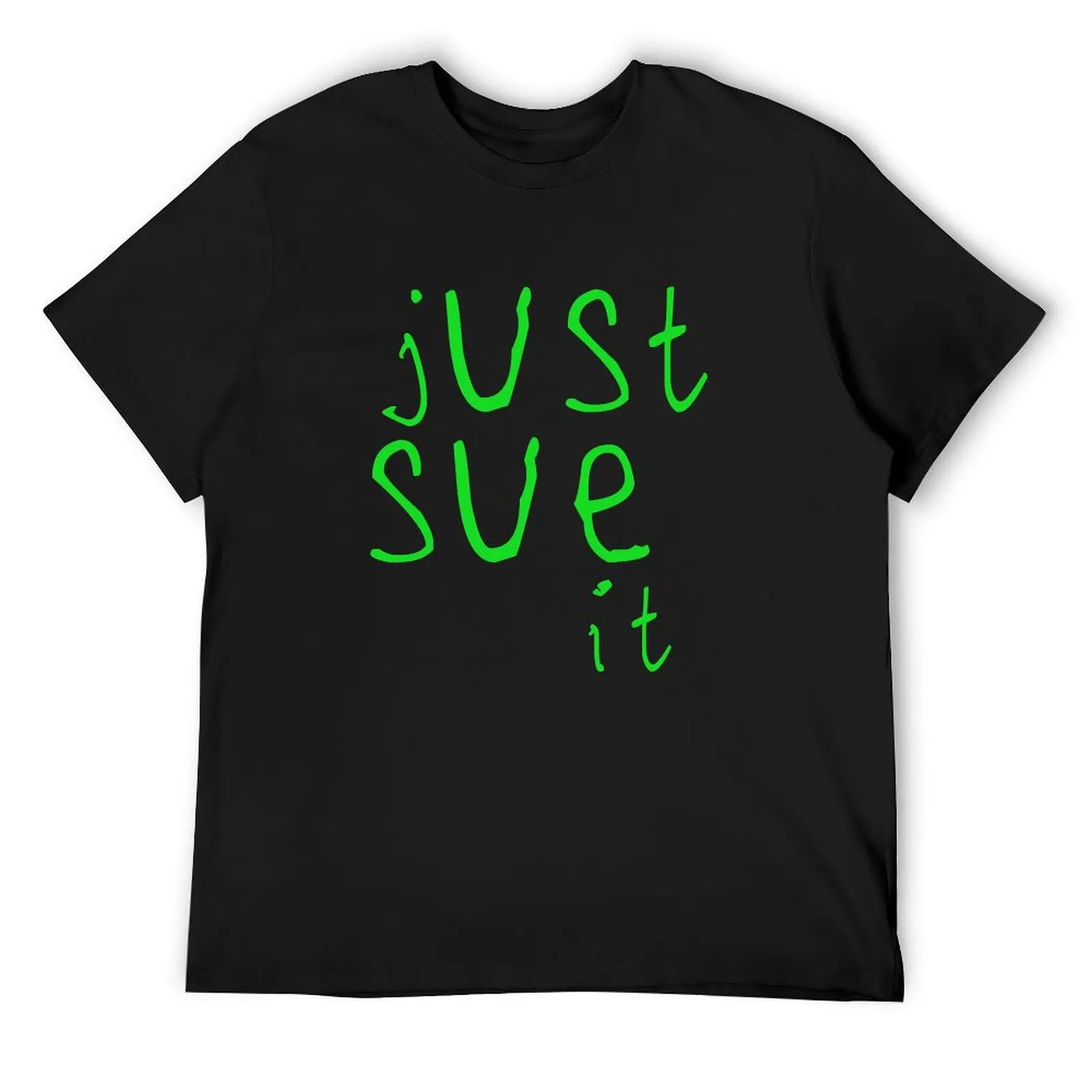 Just sue it T-Shirt summer top boys animal print Aesthetic clothing anime clothes Men's t-shirts