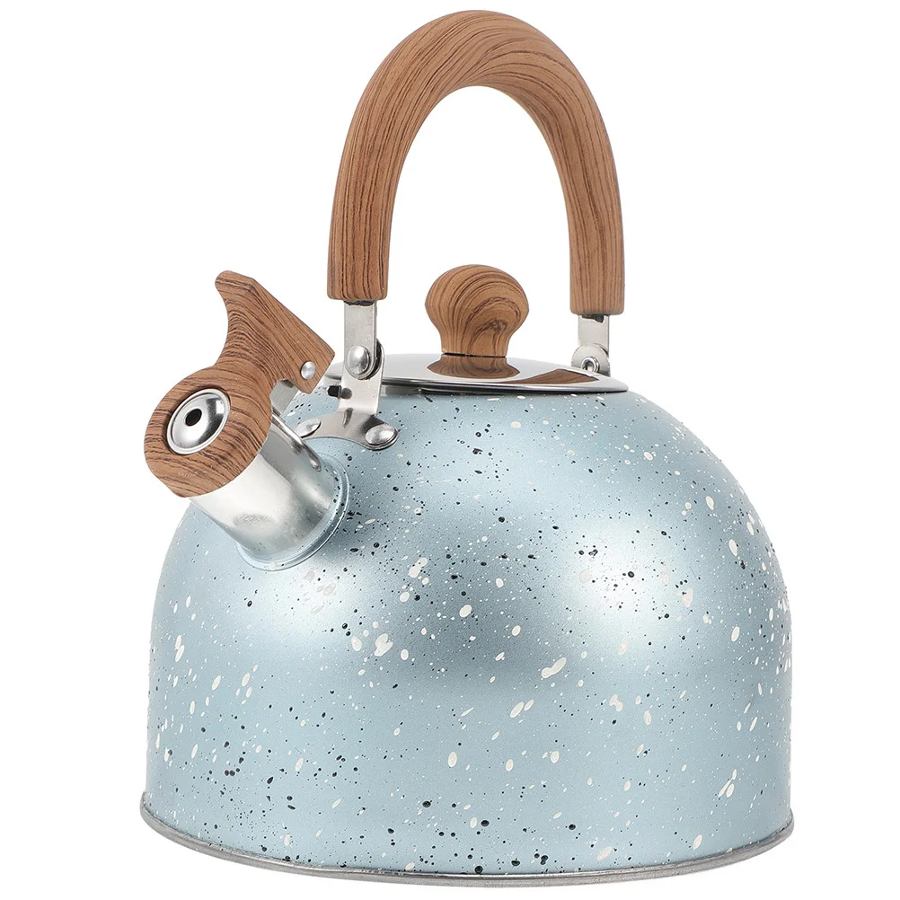 

Home Whistle Pot Stainless Steel Tea Kettle with Comfortable Handle Boil Water Kettle for Office Restaurant Camping Use