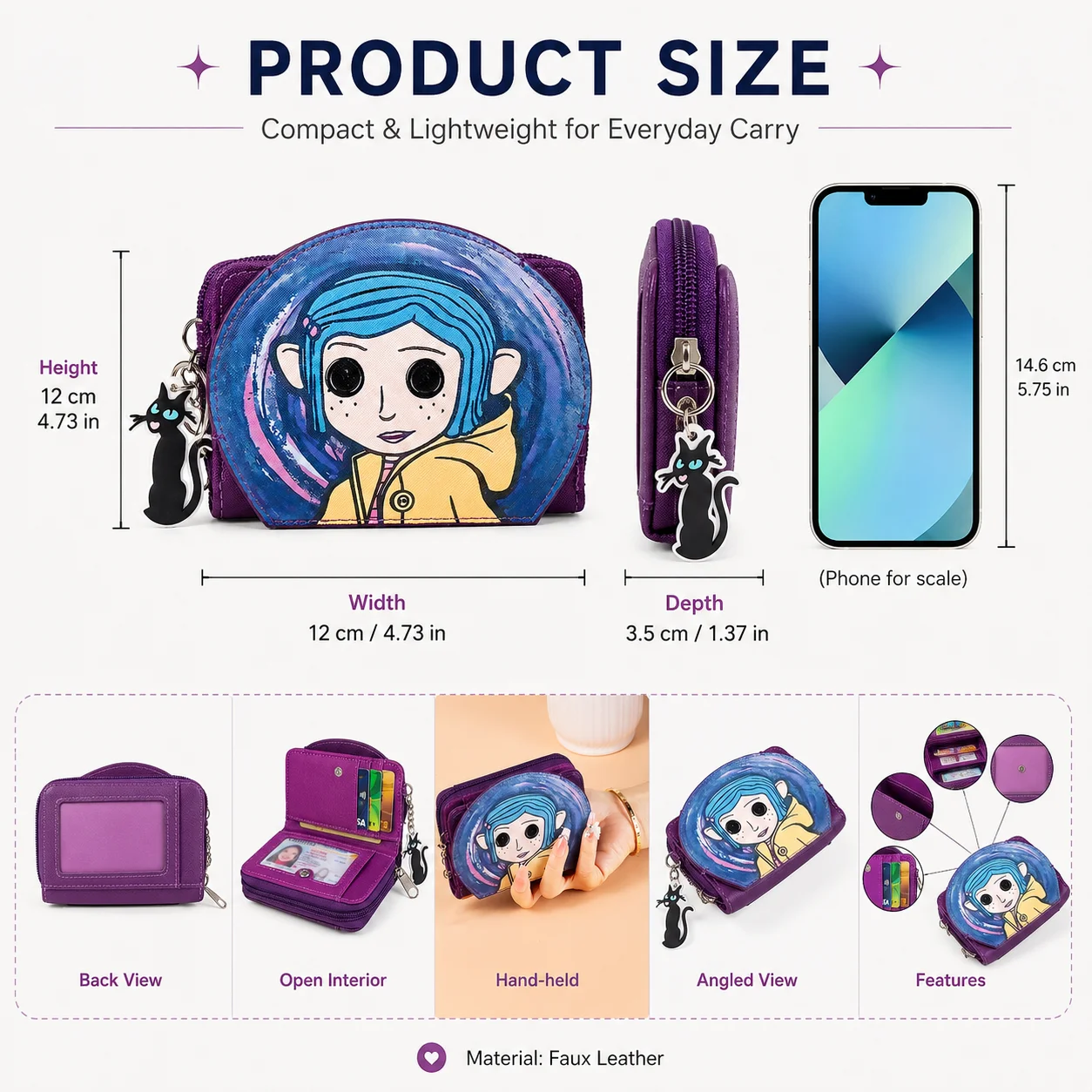 Women Wallets Anime Cartoon Clutch for Girls Famous Luxury Designer High Quality Wallet with Keychain Bank Card Holder Money Bag